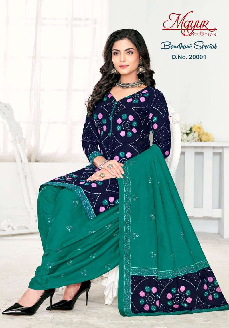 Mayur Creation Bandhani Special Vol 20 New Design Cotton Daily Wear Salwar Suit