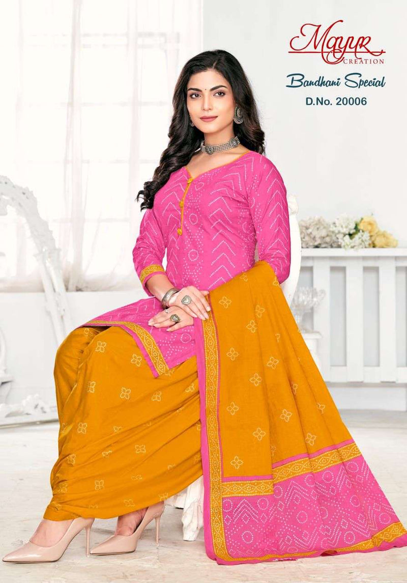 Mayur Creation Bandhani Special Vol 20 New Design Cotton Daily Wear Salwar Suit