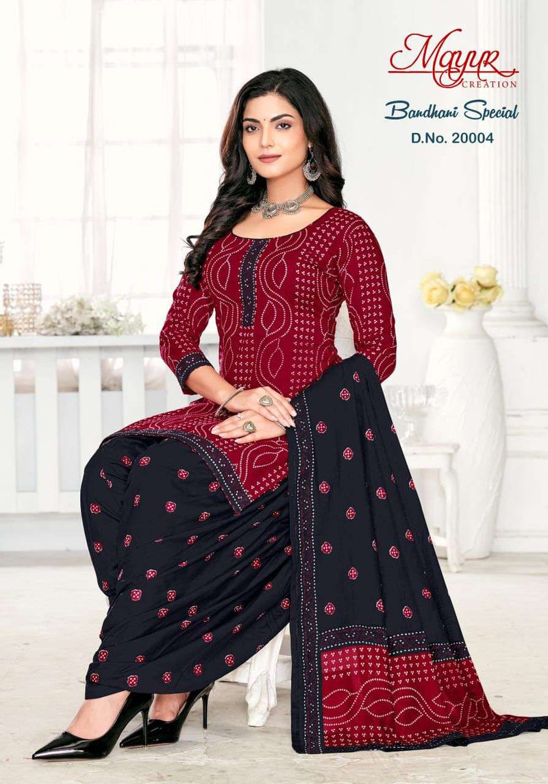 Mayur Creation Bandhani Special Vol 20 New Design Cotton Daily Wear Salwar Suit