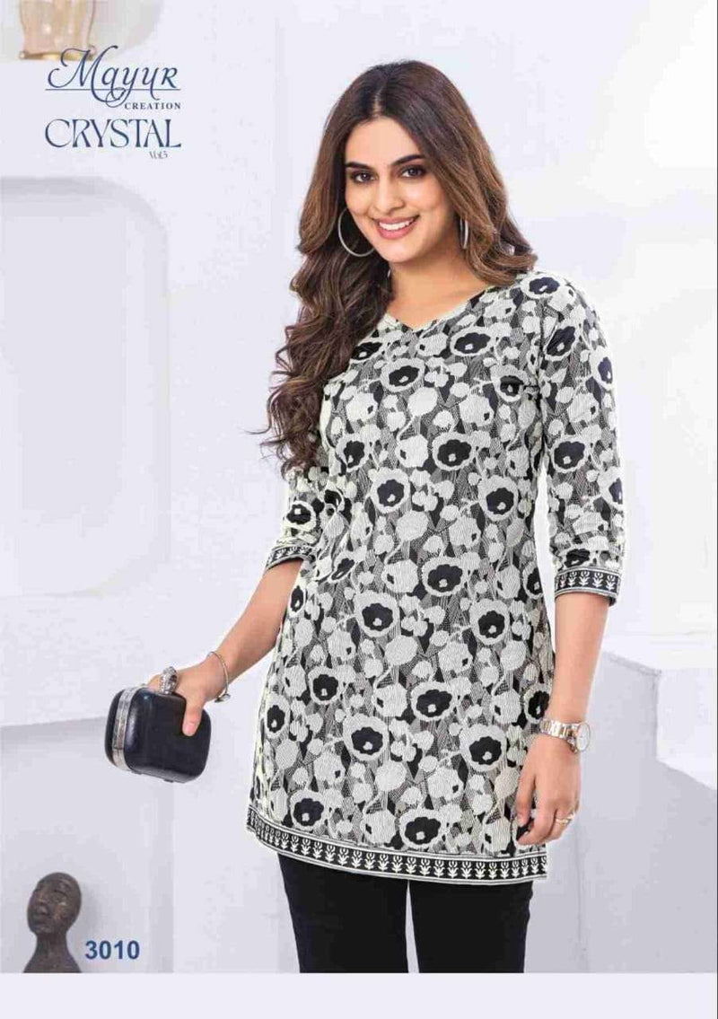 Mayur Creation Crystal Vol 3 Cotton Daily Wear Short Kurti