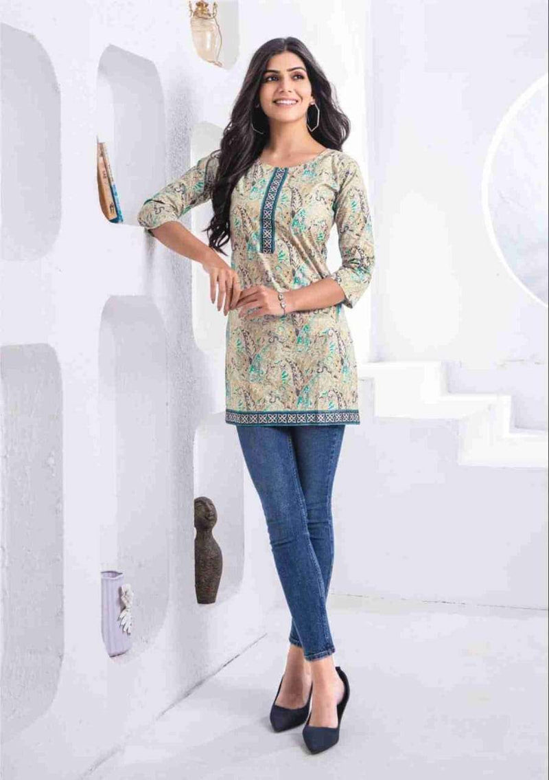 Mayur Creation Crystal Vol 3 Cotton Daily Wear Short Kurti