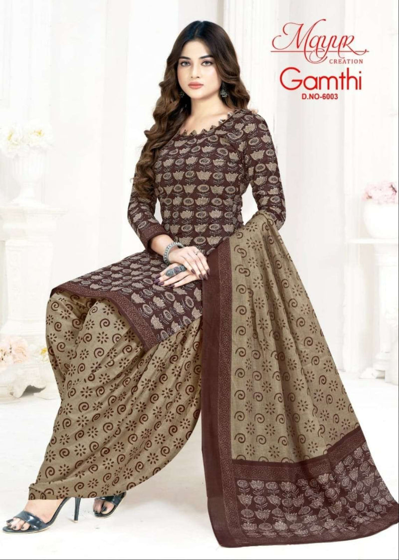 Mayur Creation Gamthi Vol 6 Cotton Printed Daily Wear Salwar Suit
