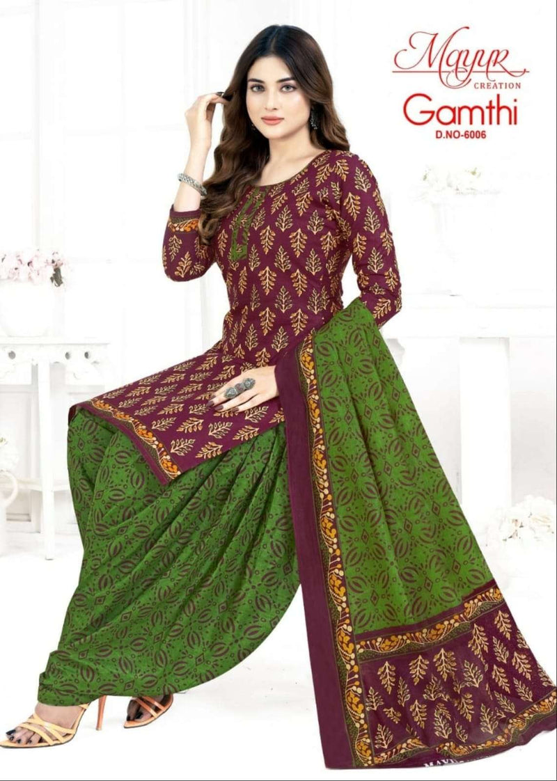 Mayur Creation Gamthi Vol 6 Cotton Printed Daily Wear Salwar Suit