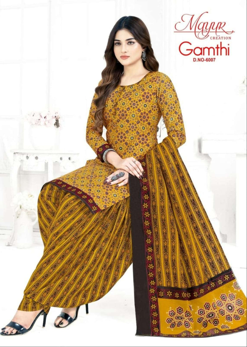 Mayur Creation Gamthi Vol 6 Cotton Printed Daily Wear Salwar Suit