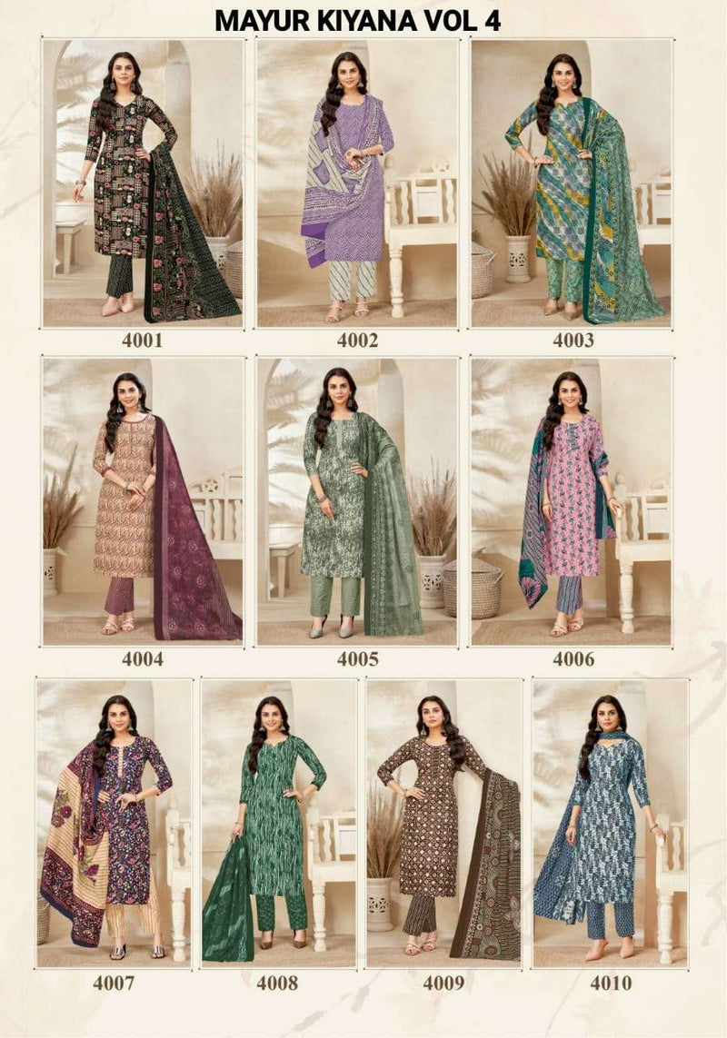 Mayur Creation Kiyana Vol 4 Cotton Printed Daily Wear Salwar Suit