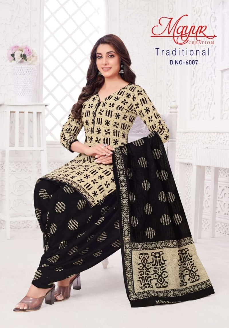 Mayur Creation Traditional Vol 6 Cotton Unstitched Daily Wear Salwar Suit