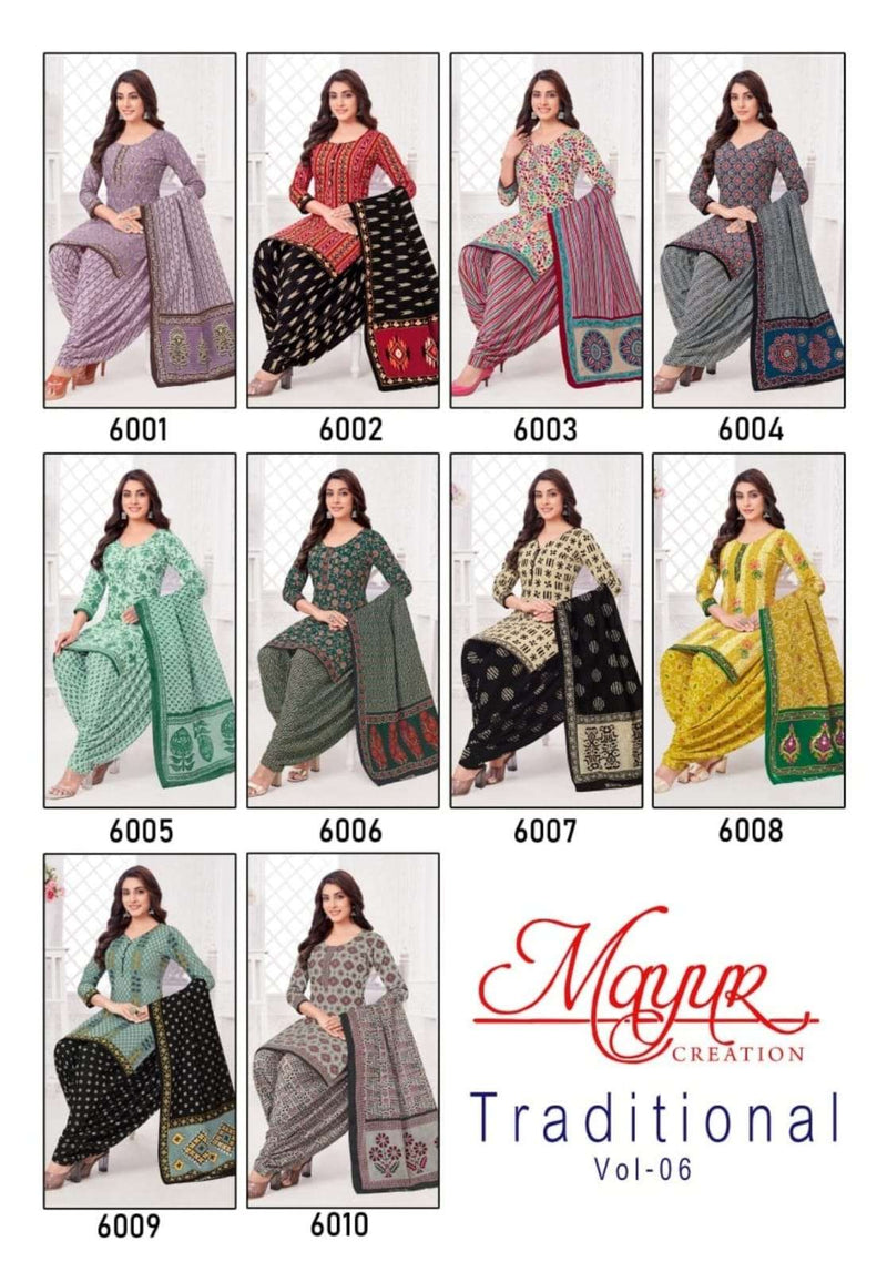 Mayur Creation Traditional Vol 6 Cotton Unstitched Daily Wear Salwar Suit