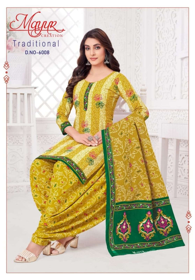 Mayur Creation Traditional Vol 6 Cotton Unstitched Daily Wear Salwar Suit