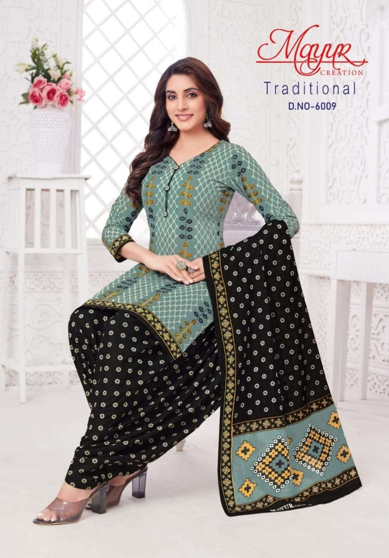 Mayur Creation Traditional Vol 6 Cotton Unstitched Daily Wear Salwar Suit