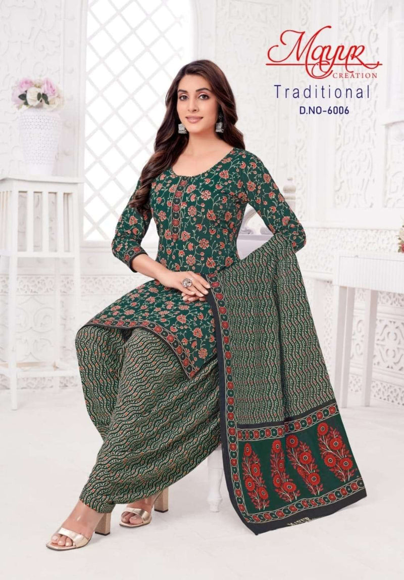 Mayur Creation Traditional Vol 6 Cotton Unstitched Daily Wear Salwar Suit