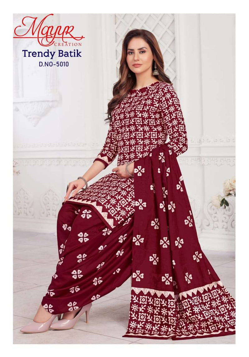 Mayur Creation Trendy Batik Vol 5 Cotton Daily Wear Salwar Suit