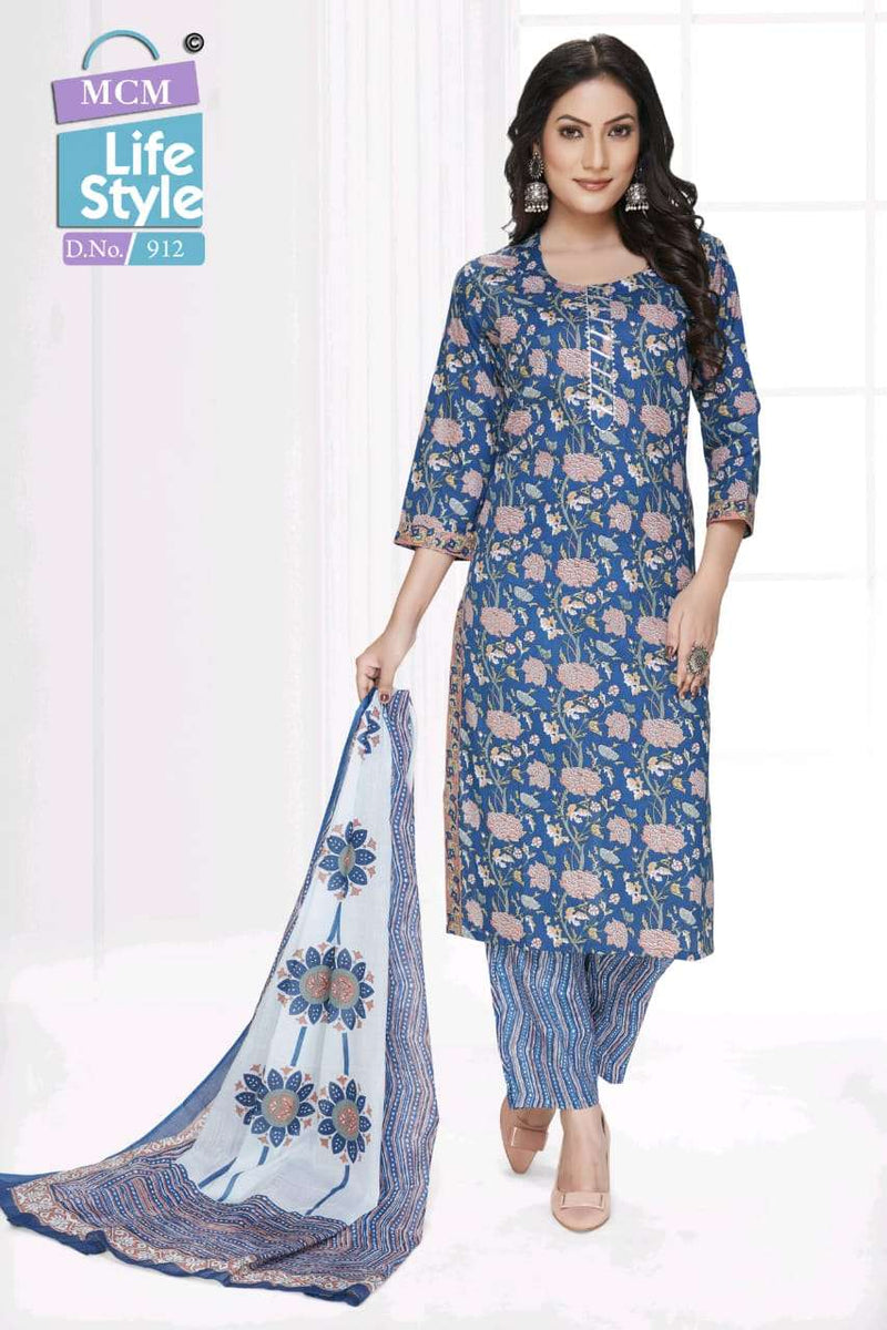Mcm Lifestyle Pragya Vol 5 Lawn Cotton Daily Wear Kurti Pant Dupatta Set