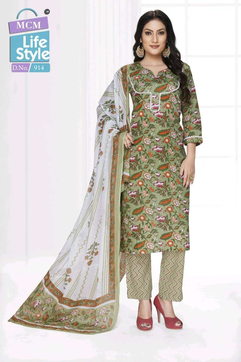 Mcm Lifestyle Pragya Vol 5 Lawn Cotton Daily Wear Kurti Pant Dupatta Set