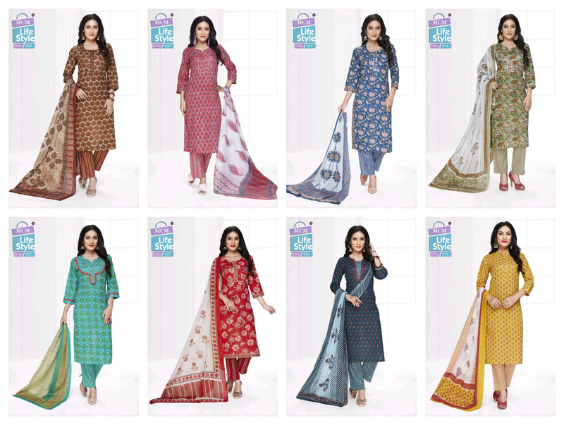 Mcm Lifestyle Pragya Vol 5 Lawn Cotton Daily Wear Kurti Pant Dupatta Set