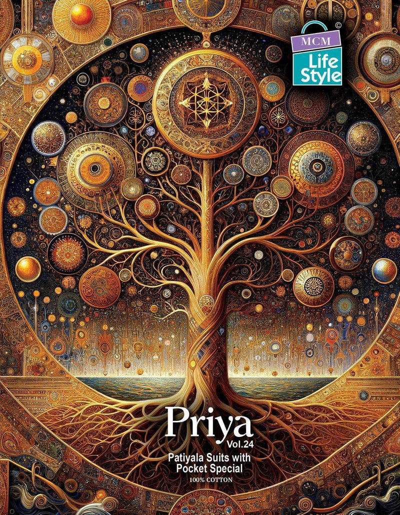 Mcm Lifestyle Priya Vol 24 Cotton Readymade Patiyala Suit For Dailywear