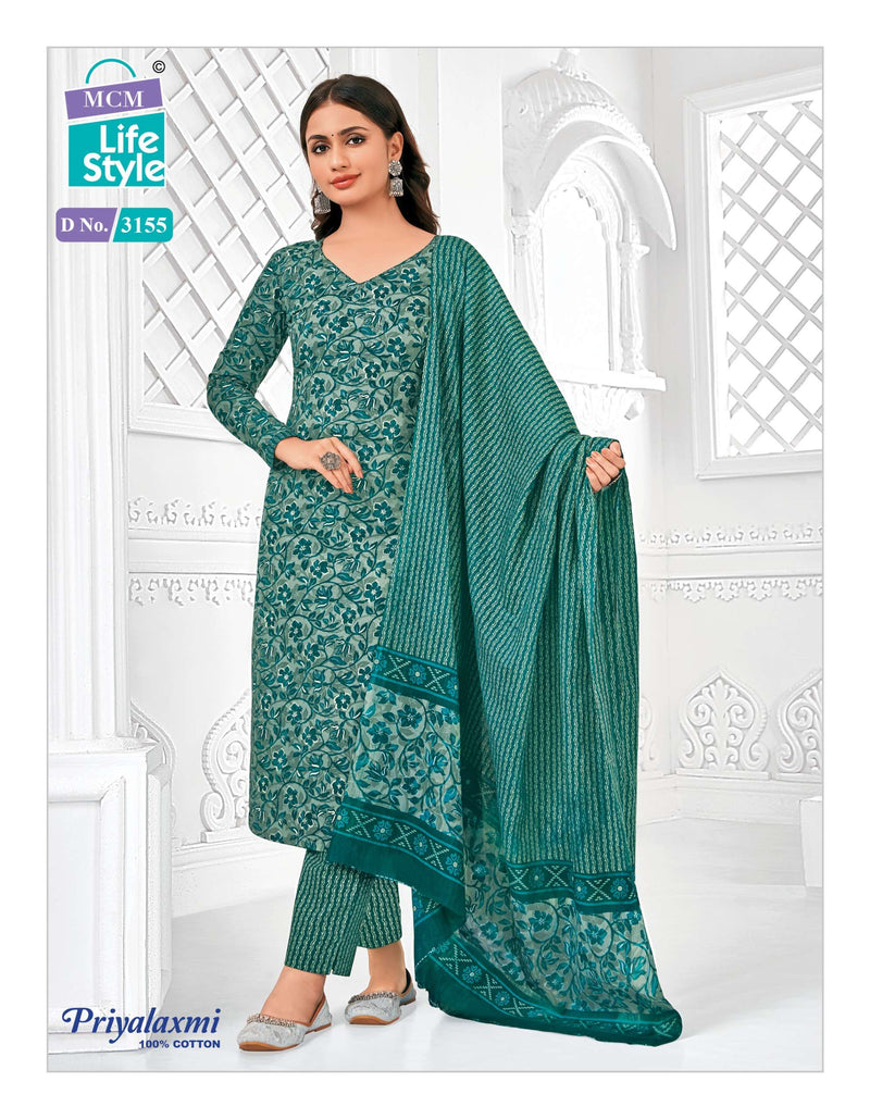 Mcm Lifestyle Priyalaxmi Vol 31 Stitch Collection Cotton Dailywear Stiched Salwar Suit