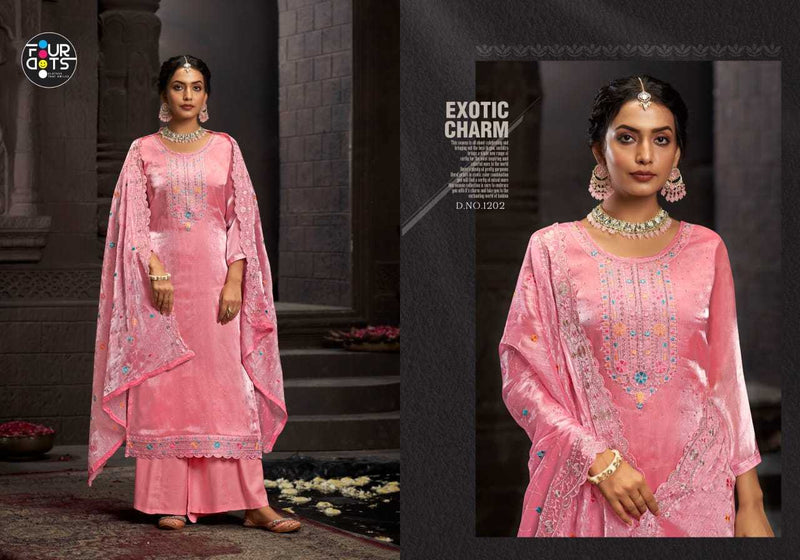 Fourdots Mehboob Jimmy Chu With Heavy Work Party Wear Salwar Suit