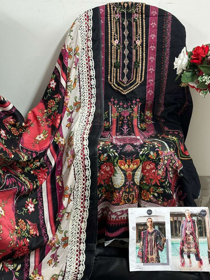 Mehboob Tex Design No 1423 1424 Cotton Patch Work Fancy Salwar Kameez