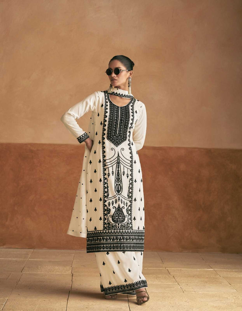Aashirwad Creation Meraki Chinnon Silk Readymade Kurti Set With Chinnon Silk Dupatta