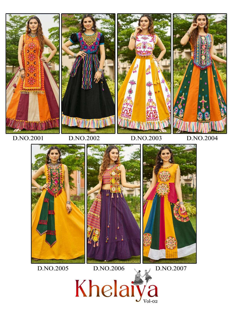 Mesmora Khelaiya Vol 2 Khadi Cotton Lehenga Choli Navratri Festival Wear Collection