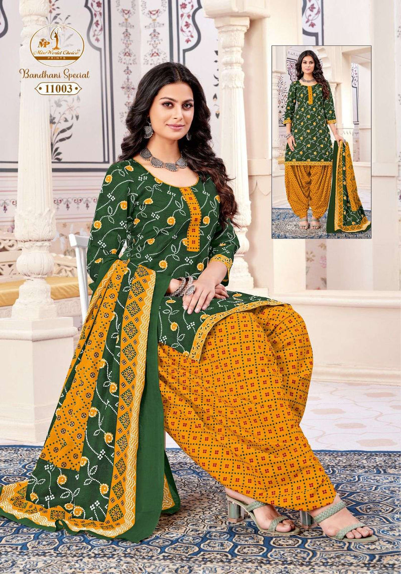 Miss World Bandhani Special Vol 11 Cotton Daily Wear Salwar Suit