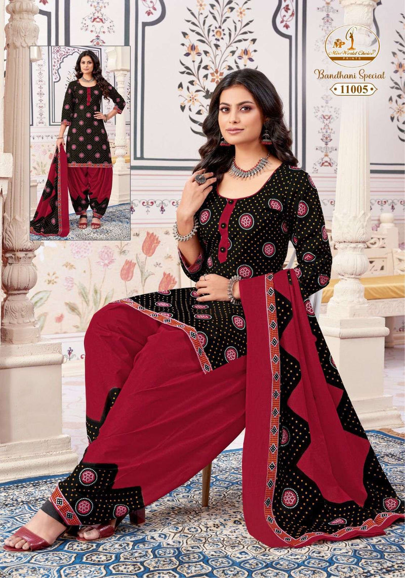 Miss World Bandhani Special Vol 11 Cotton Daily Wear Salwar Suit
