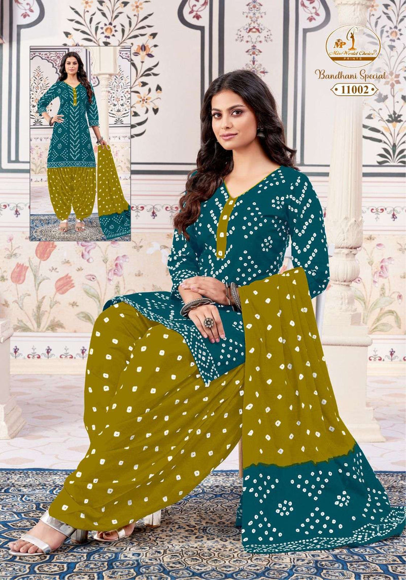 Miss World Bandhani Special Vol 11 Cotton Daily Wear Salwar Suit
