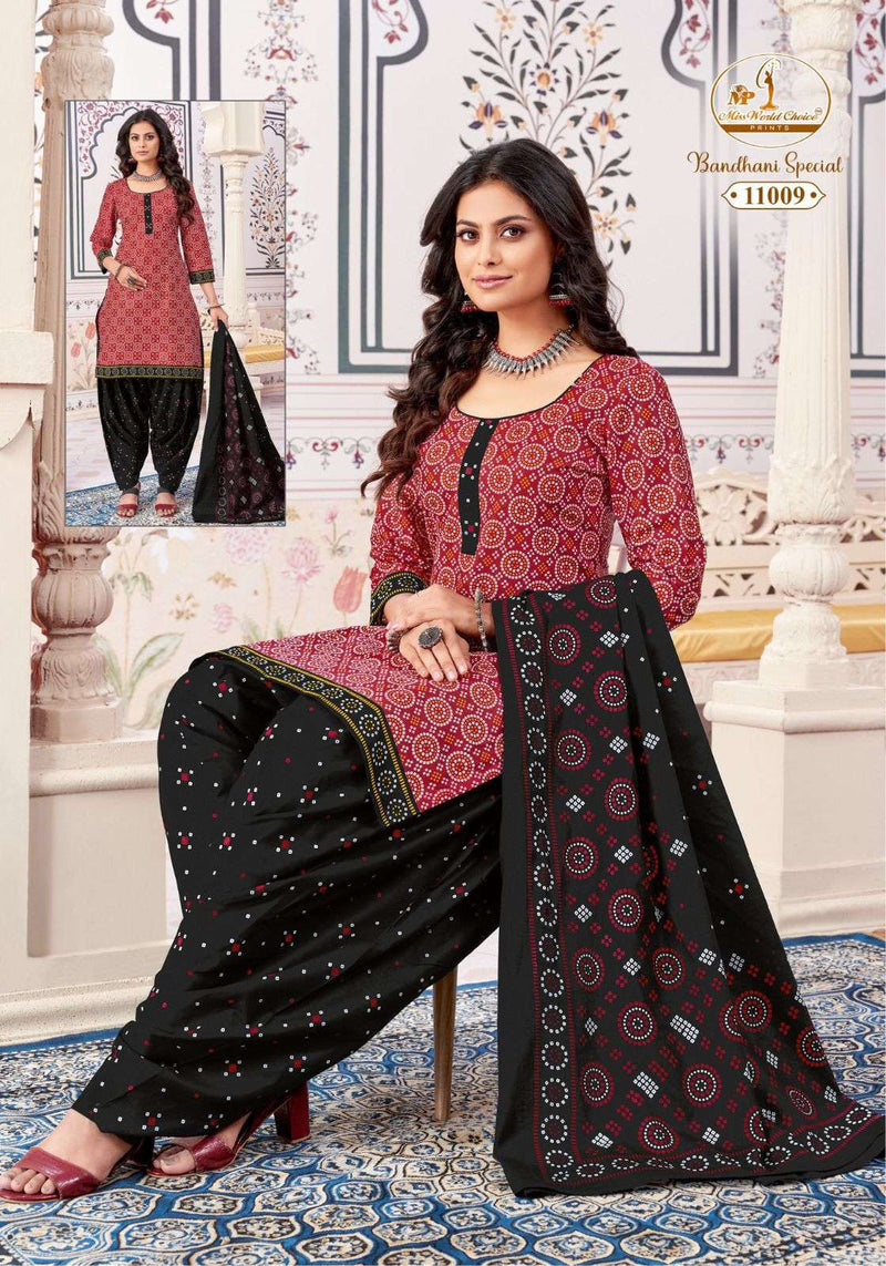 Miss World Bandhani Special Vol 11 Cotton Daily Wear Salwar Suit