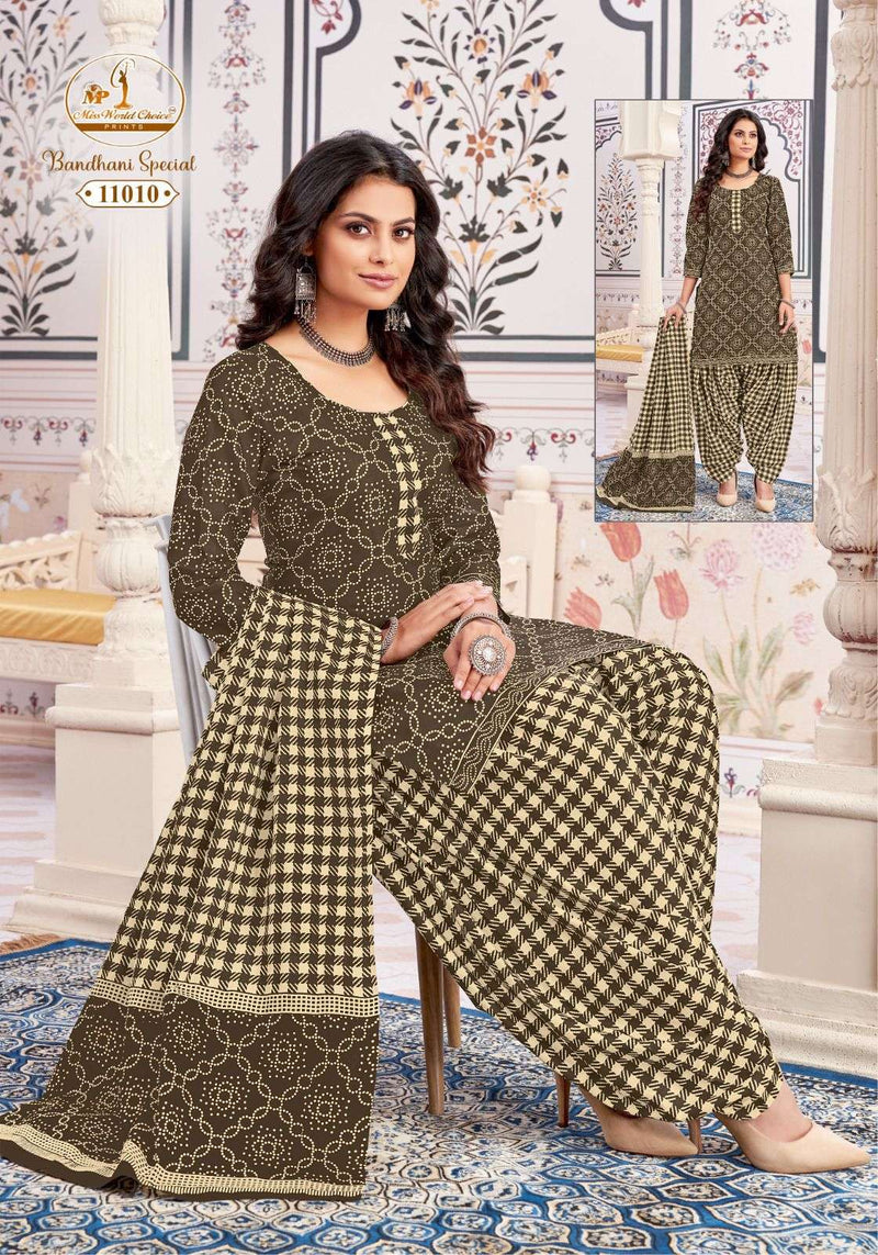 Miss World Bandhani Special Vol 11 Cotton Daily Wear Salwar Suit
