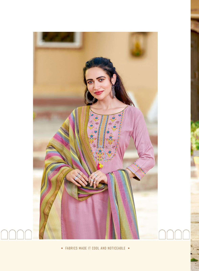 Mittoo Present Khwaish Fancy Neck Work Kurti With Pant And Digital Dupatta Catalog