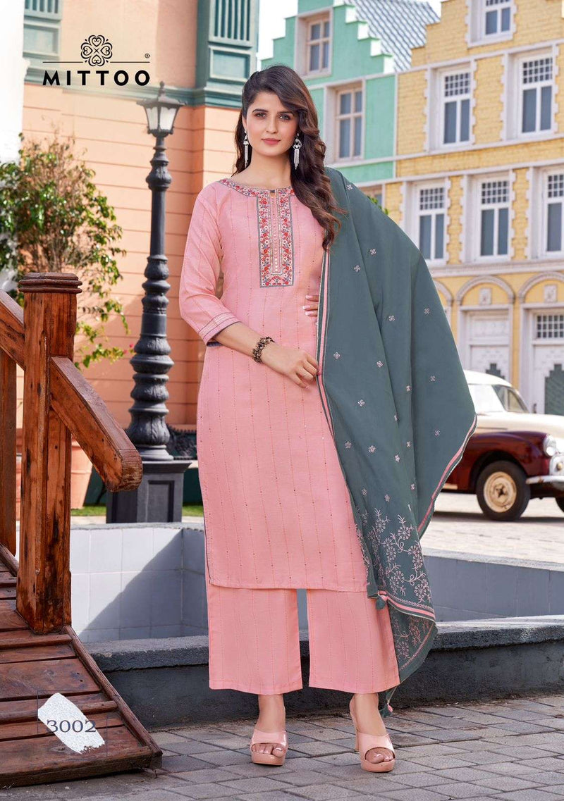 Mittoo Sajawat Rayon Embroidery Work Readymade Beautiful Salwar Kameez