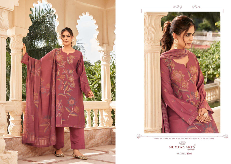 Mumtaz Arts Akansha Viscose Musline Digital Print Fancy Embroidery Work Fancy Salwar Suit