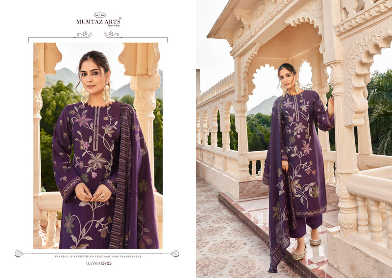 Mumtaz Arts Akansha Viscose Musline Digital Print Fancy Embroidery Work Fancy Salwar Suit