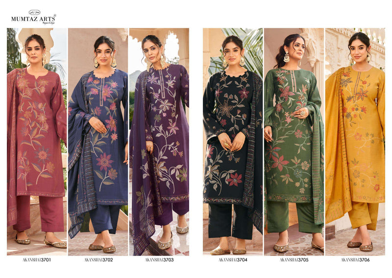 Mumtaz Arts Akansha Viscose Musline Digital Print Fancy Embroidery Work Fancy Salwar Suit