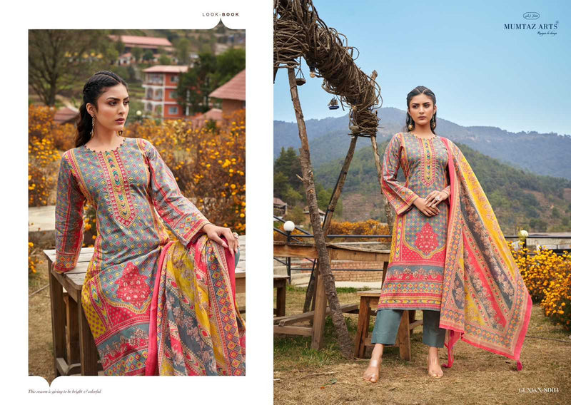 Mumtaz Arts Gunjan Viscose Lawn Digital Print Heavy Embroidery Salwar Suit