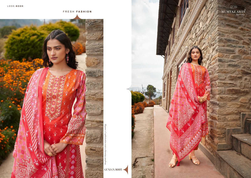 Mumtaz Arts Gunjan Viscose Lawn Digital Print Heavy Embroidery Salwar Suit