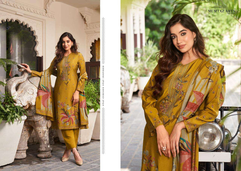Mumtaz Arts Mannat Viscose Musline Digital Print Fancy Embroidery Work Salwar Kameez