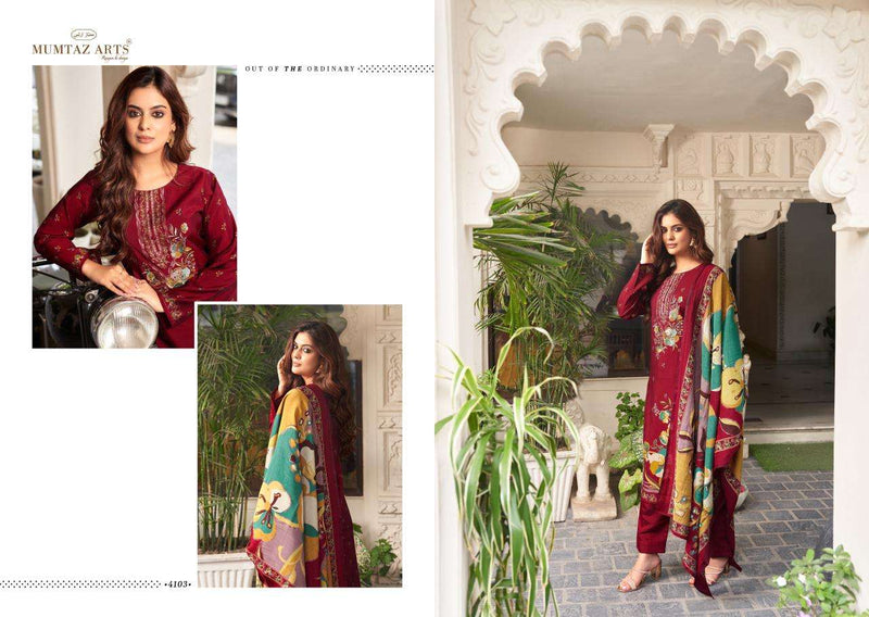Mumtaz Arts Mannat Viscose Musline Digital Print Fancy Embroidery Work Salwar Kameez