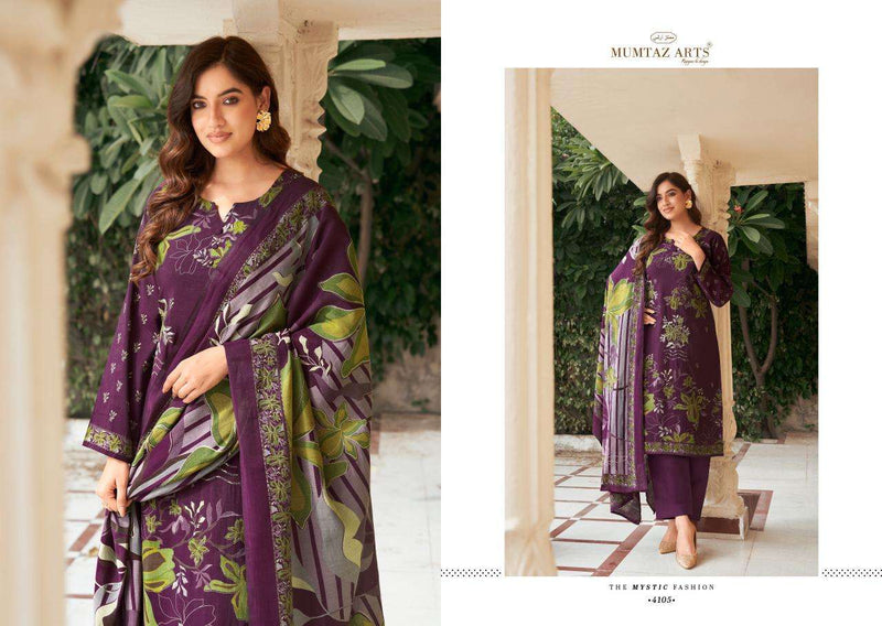 Mumtaz Arts Mannat Viscose Musline Digital Print Fancy Embroidery Work Salwar Kameez
