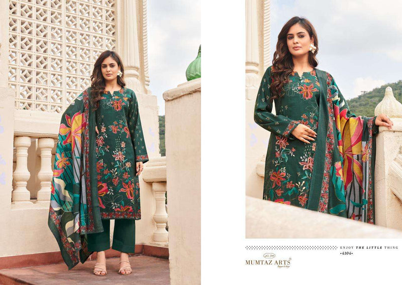 Mumtaz Arts Mannat Viscose Musline Digital Print Fancy Embroidery Work Salwar Kameez