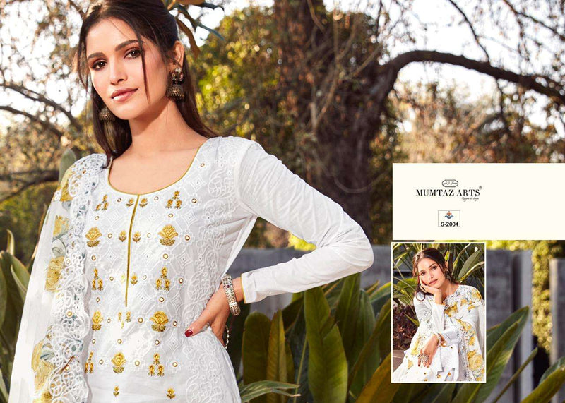 Mumtaz Arts Present Shades Of Summer Vol 1 Designer Fancy Work Unstitch Salwar Kameez