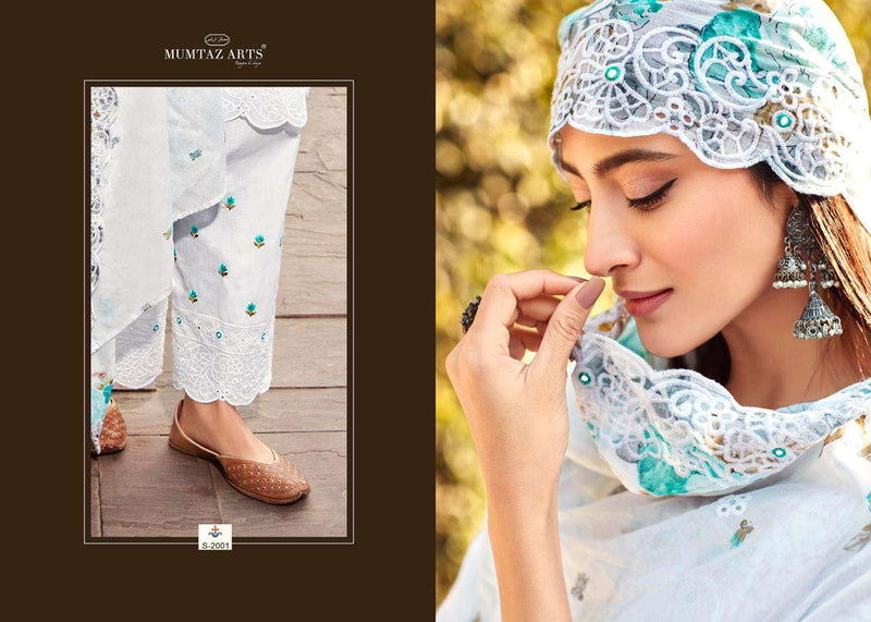 Mumtaz Arts Present Shades Of Summer Vol 1 Designer Fancy Work Unstitch Salwar Kameez