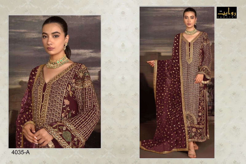 Mushq Vol 17 By Rawayat Heavy Embroidered Work Pakistani Salwar Suit