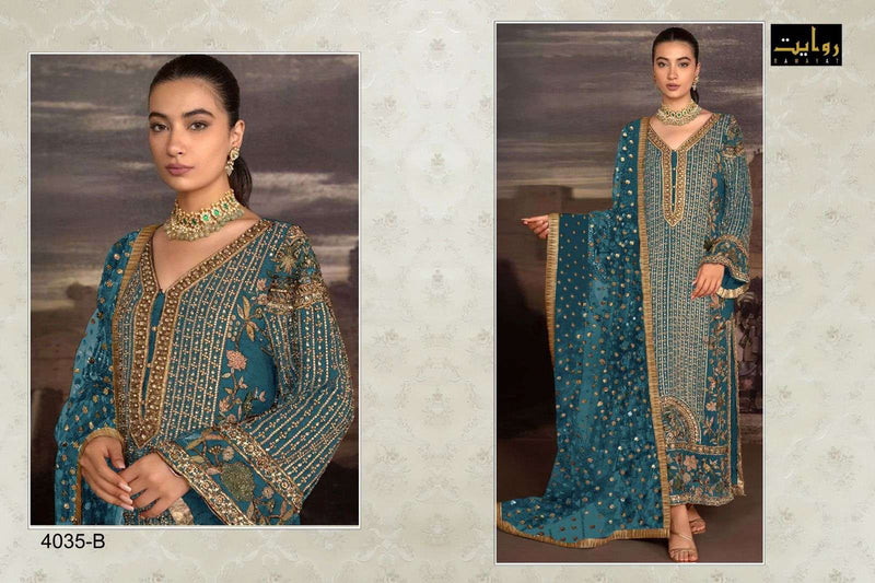 Mushq Vol 17 By Rawayat Heavy Embroidered Work Pakistani Salwar Suit