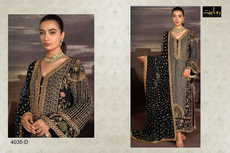 Mushq Vol 17 By Rawayat Heavy Embroidered Work Pakistani Salwar Suit