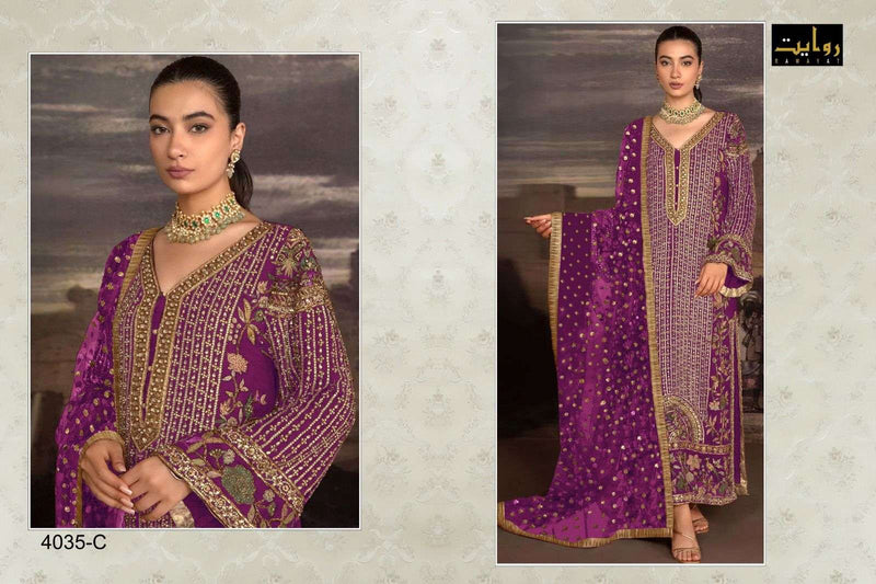 Mushq Vol 17 By Rawayat Heavy Embroidered Work Pakistani Salwar Suit