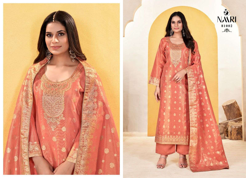 Naari Aaira Jacquard Siroski Work Salwar Suit