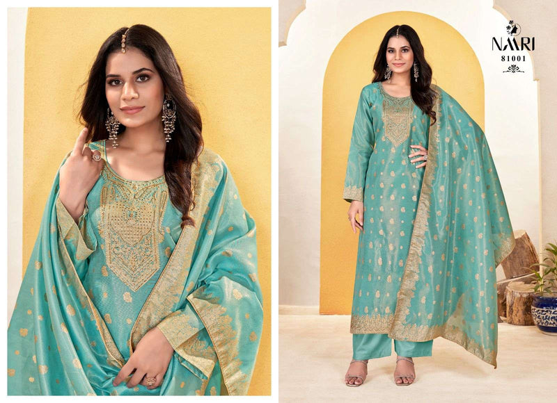 Naari Aaira Jacquard Siroski Work Salwar Suit