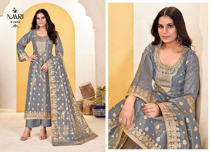 Naari Aaira Jacquard Siroski Work Salwar Suit