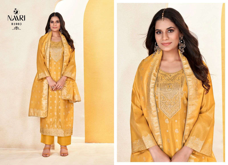 Naari Aaira Jacquard Siroski Work Salwar Suit